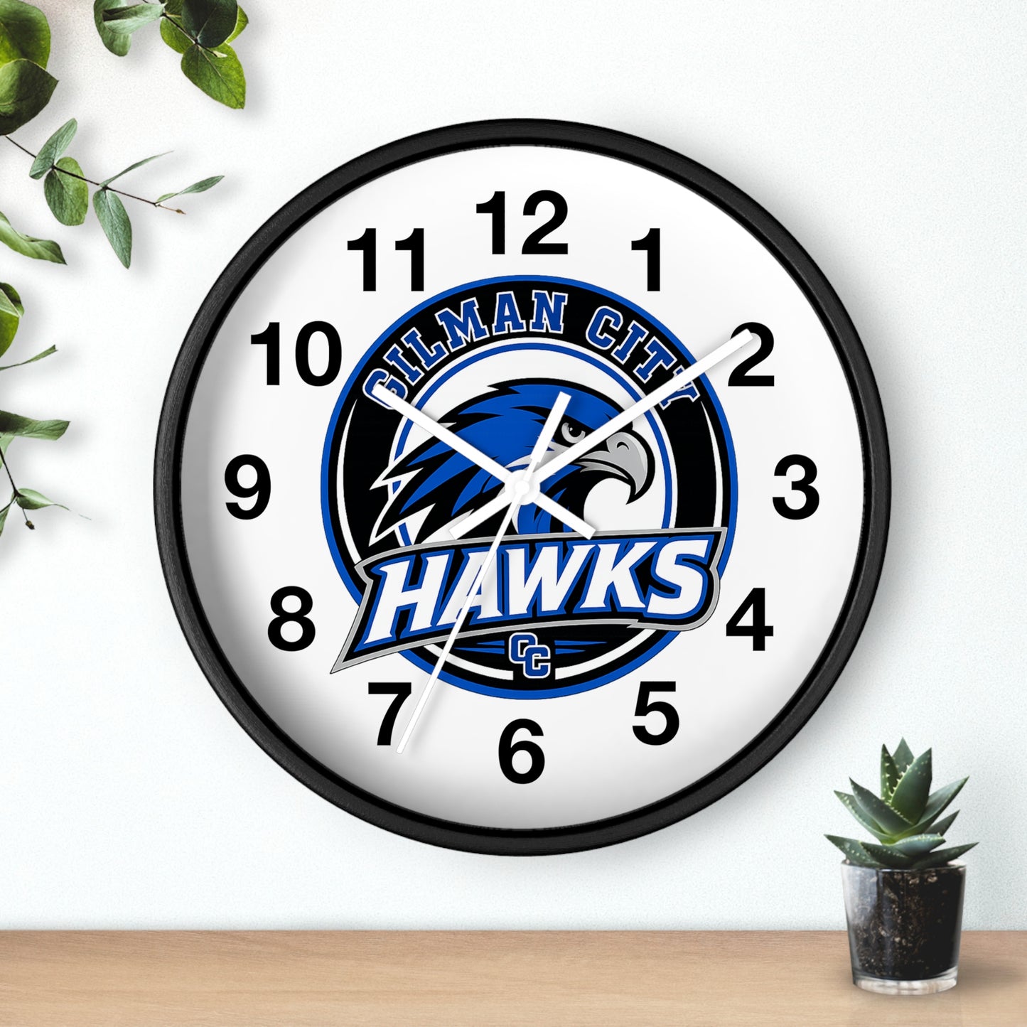 Gilman City Hawks Wall Clock