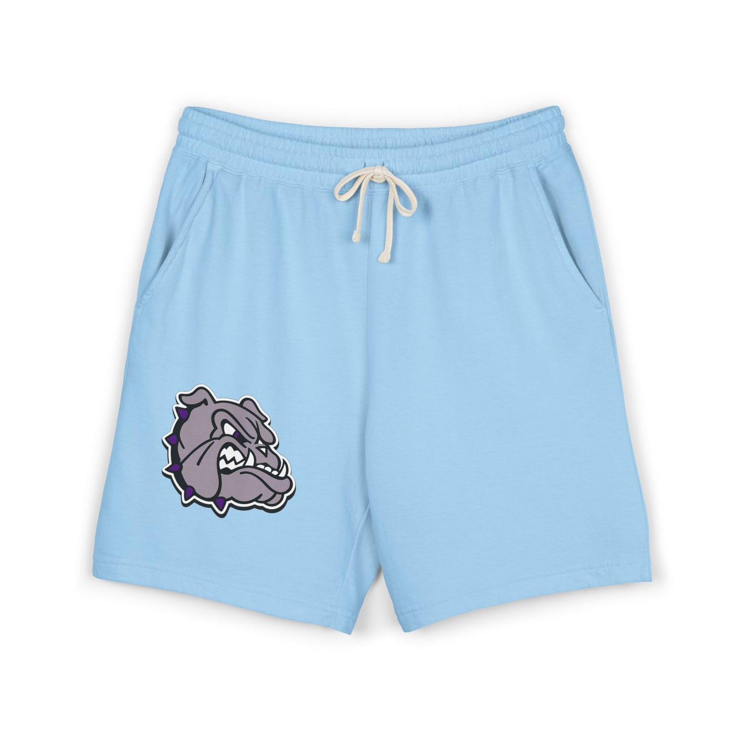 Bulldog Logo Sweat Shorts — Lightweight Fleece Casual Shorts