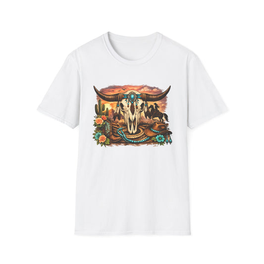 Desert Rose Western Skull