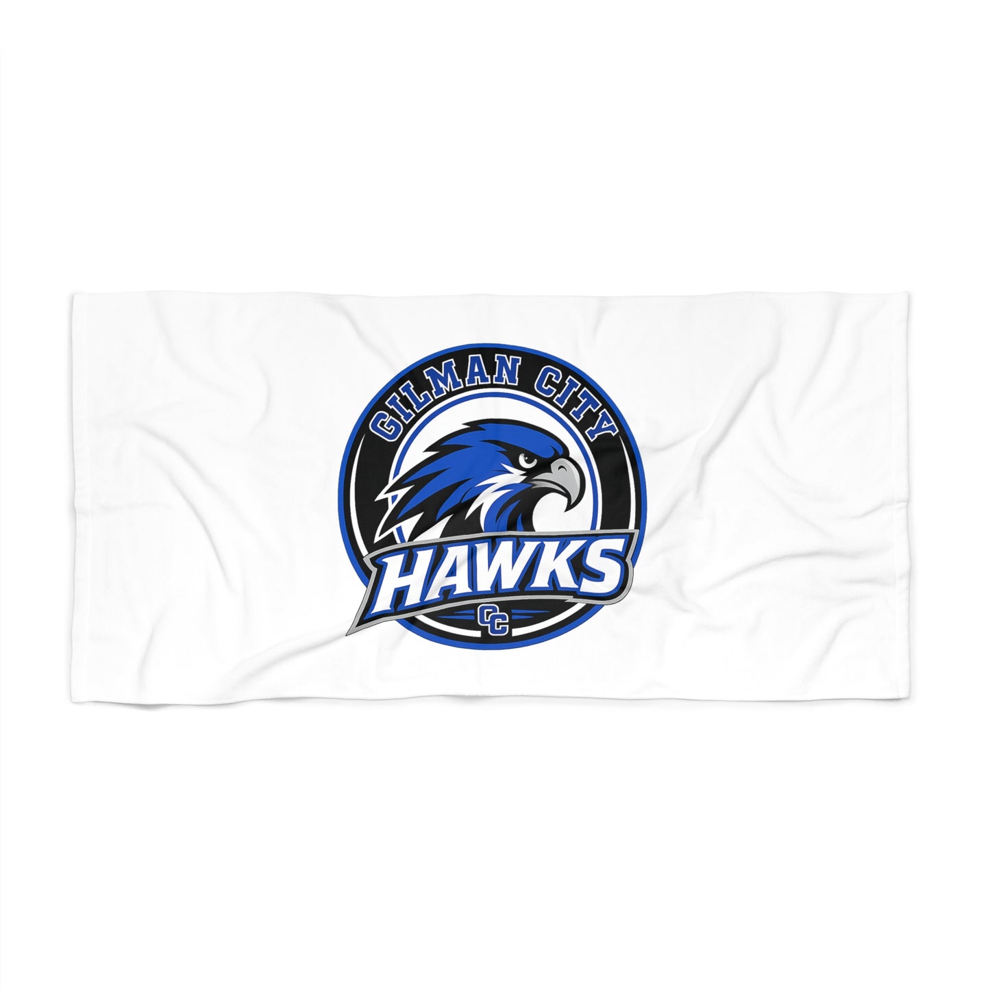 Hawks Logo Beach Towel
