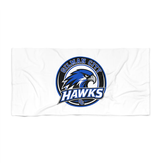 Hawks Logo Beach Towel