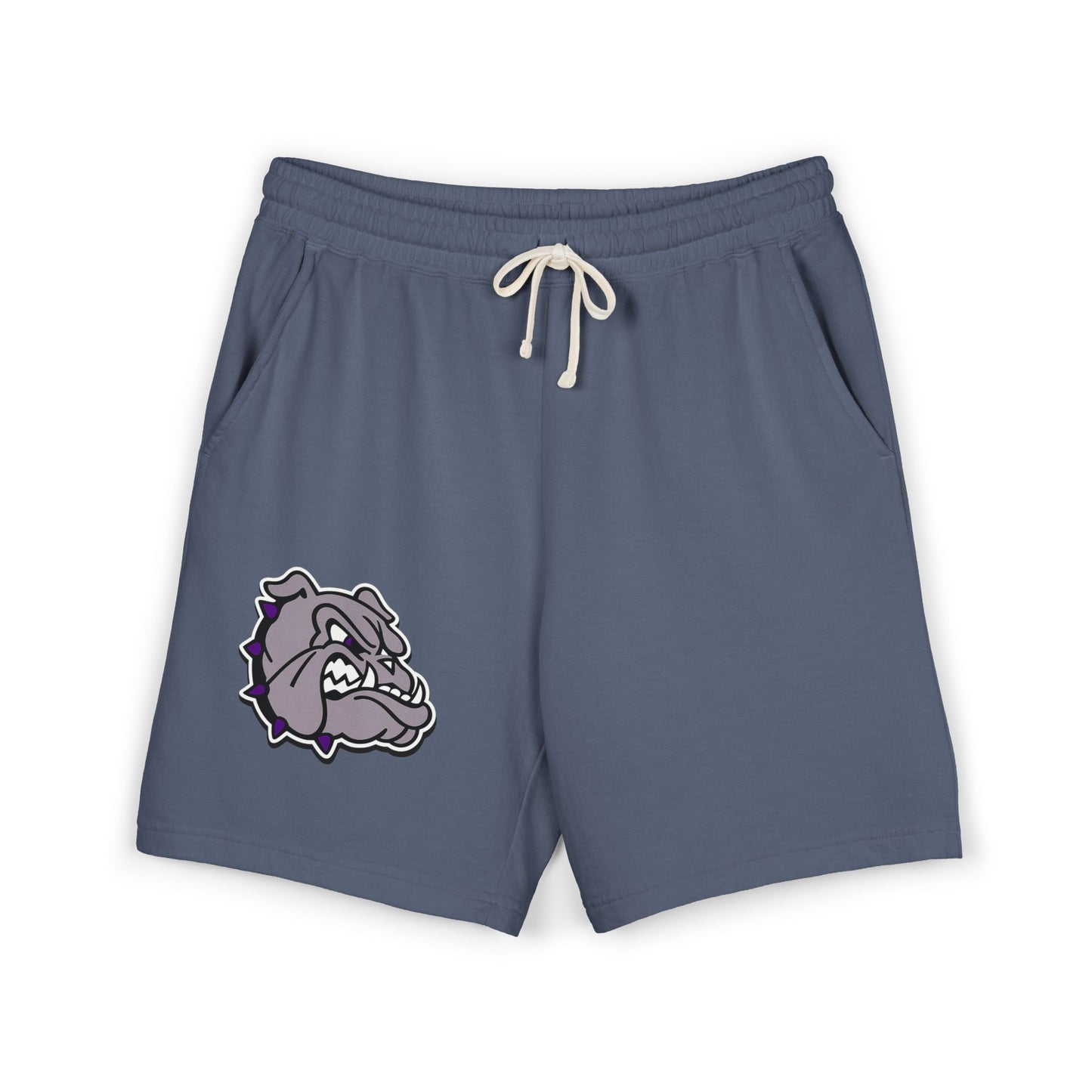 Bulldog Logo Sweat Shorts — Lightweight Fleece Casual Shorts