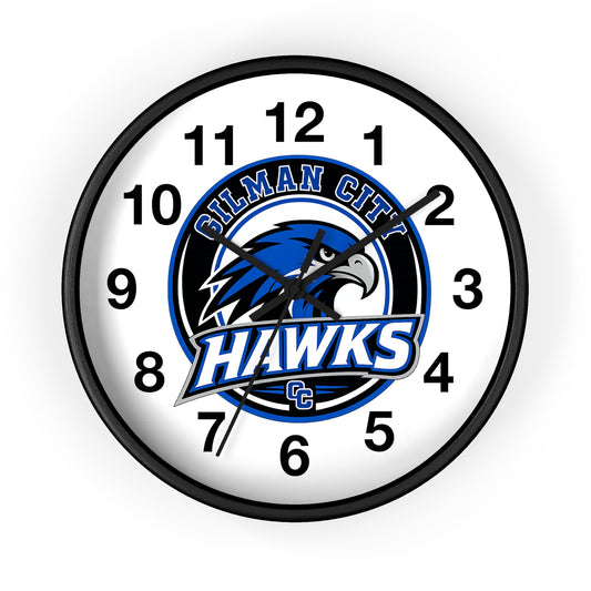 Gilman City Hawks Wall Clock