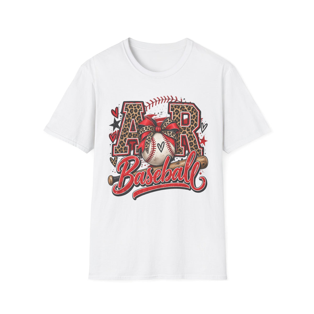 AR Baseball Leopard Heart