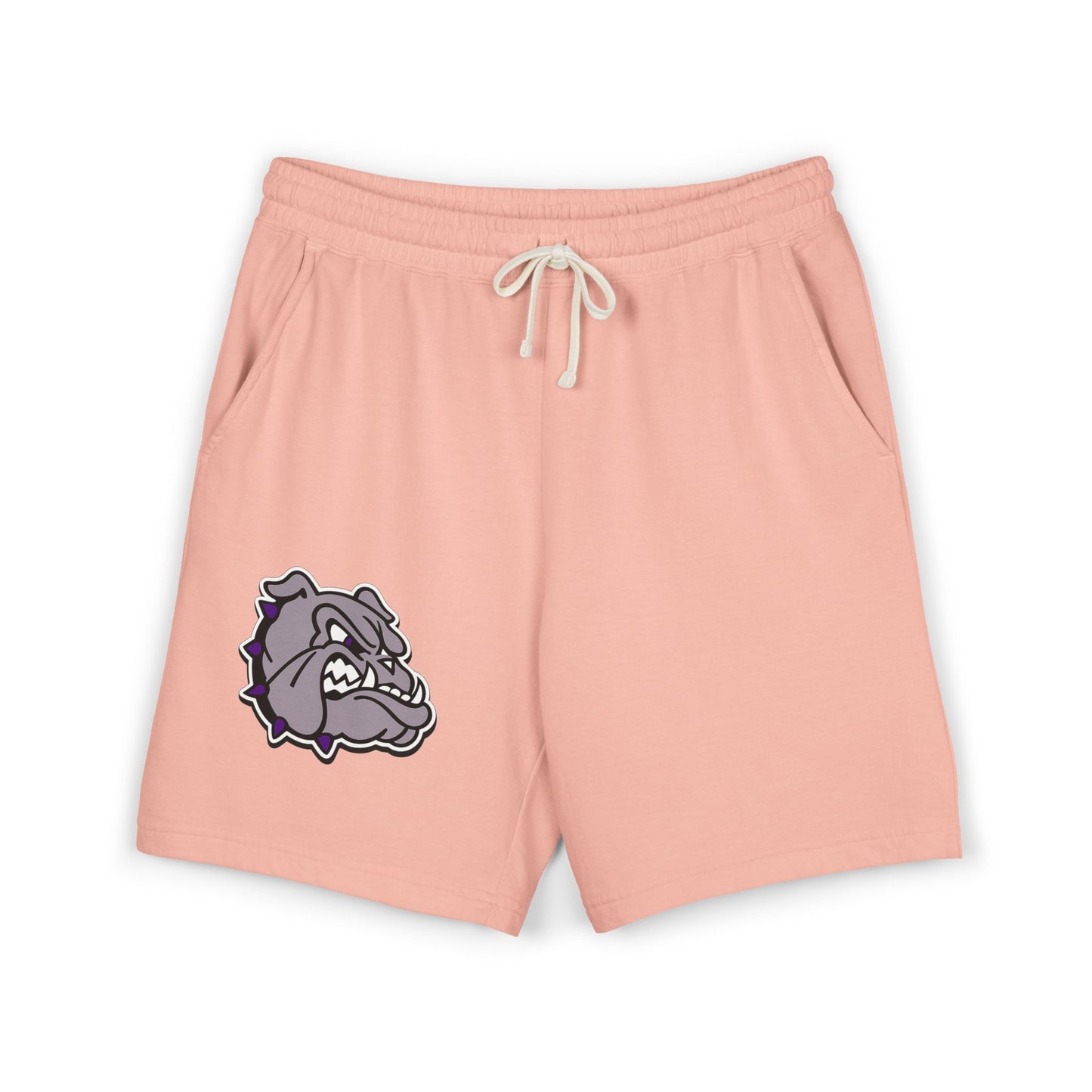 Bulldog Logo Sweat Shorts — Lightweight Fleece Casual Shorts