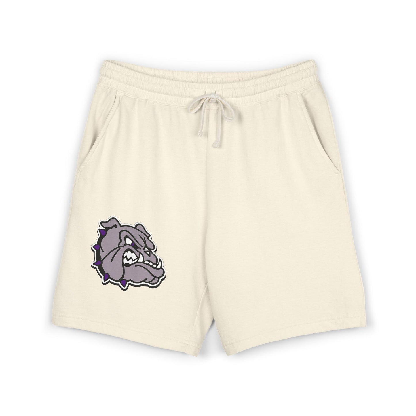 Bulldog Logo Sweat Shorts — Lightweight Fleece Casual Shorts