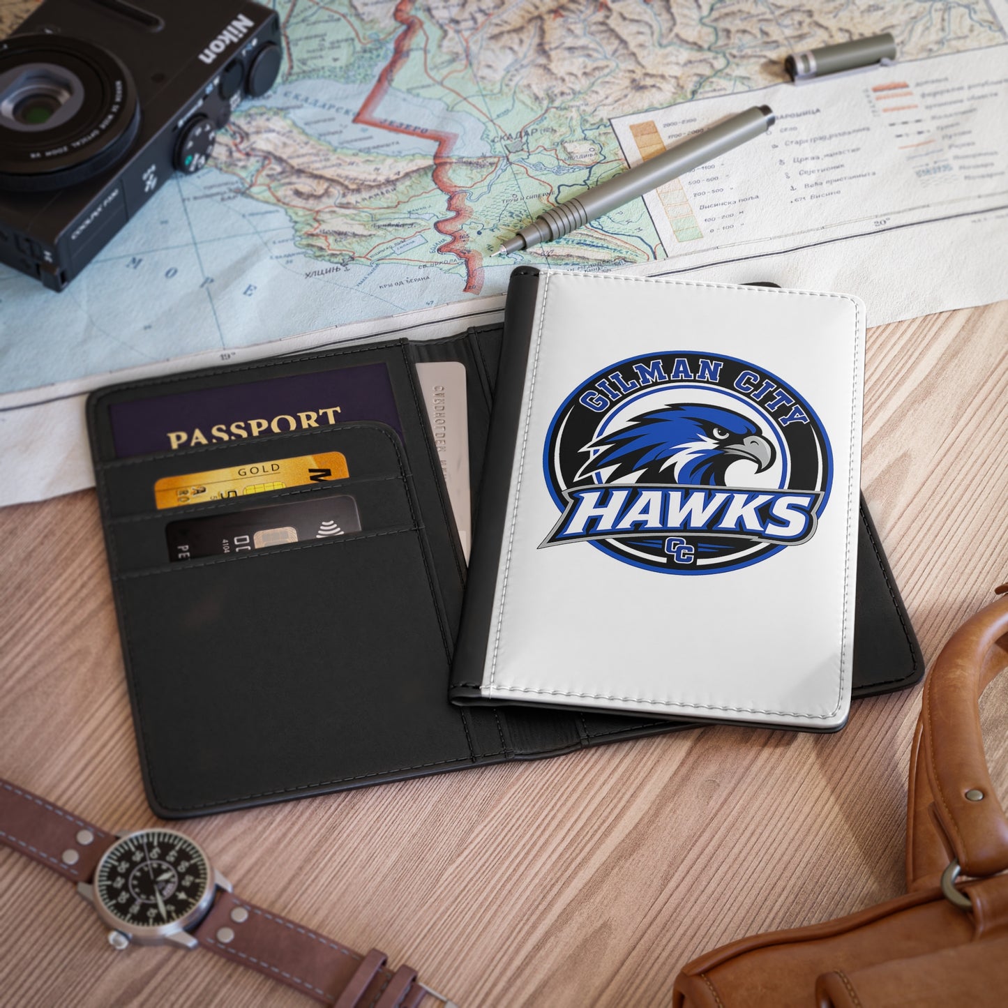Gilman City Hawks Passport Cover